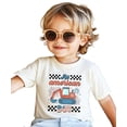 thumbnail image 3 of All American Boy 4th of July Shirt for Toddlers & Kids Patriotic Construction Excavator Graphic Tee Natural Shirt 18 Months, 3 of 7