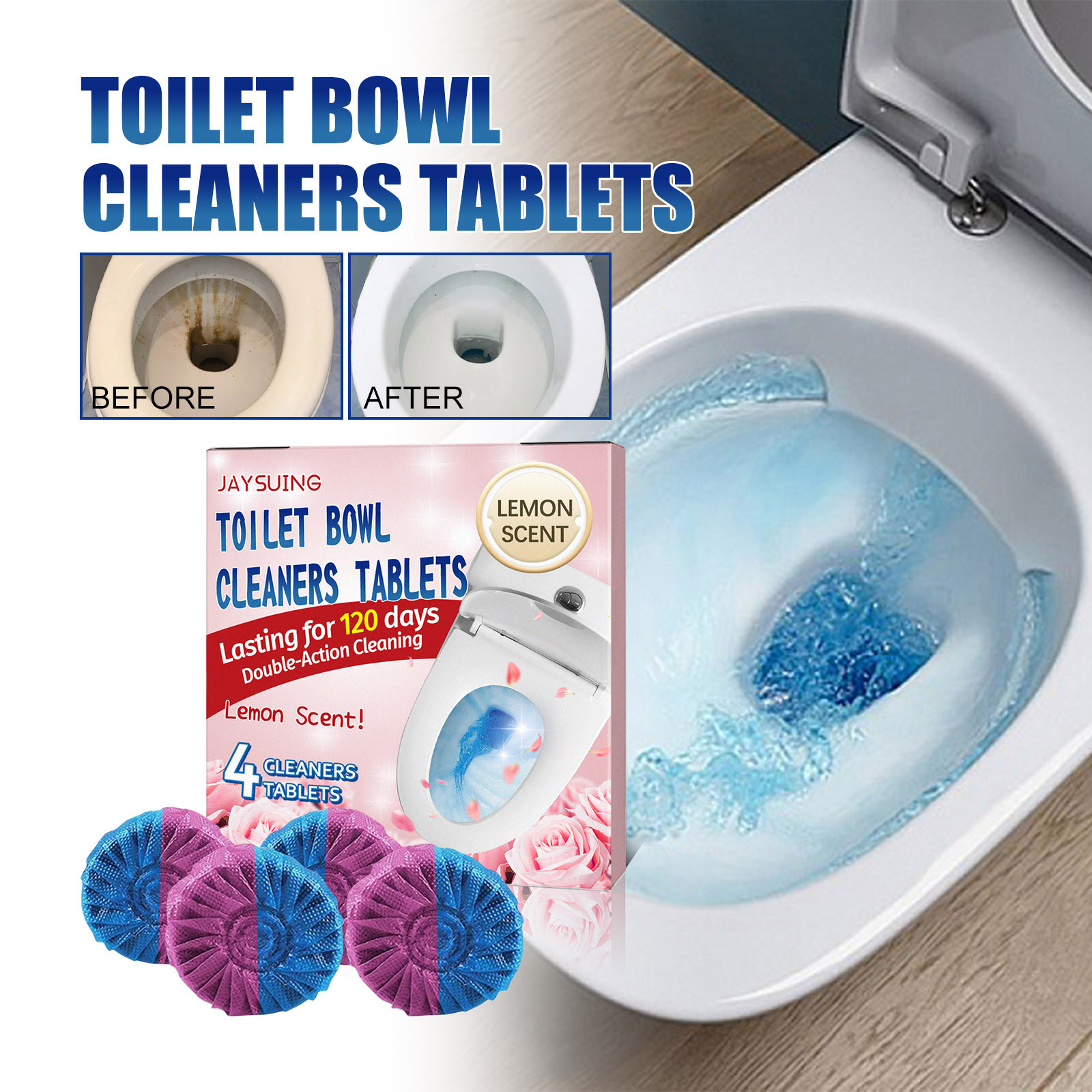 Toilet Bowl Cleaner Powerful Decontamination Descaler Deodorizer Weapon ...