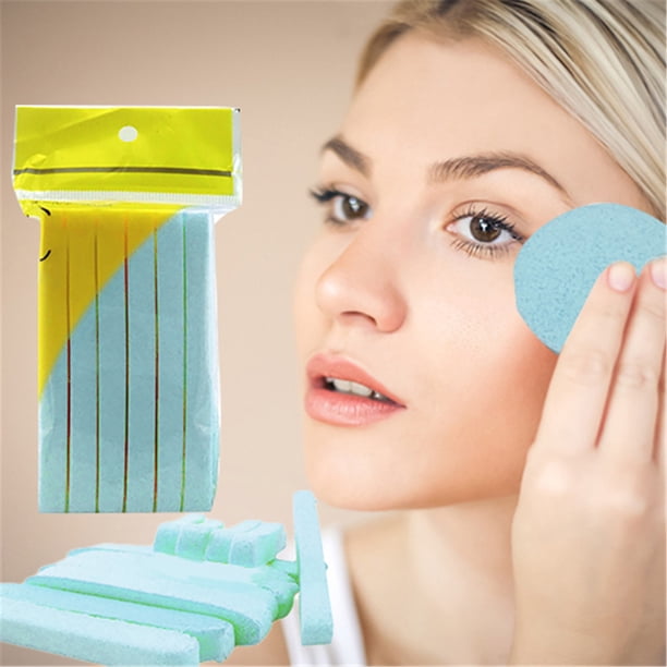 Esponjas faciales comprimidas para desmaquillar y lavar el rostro, 12 unidades