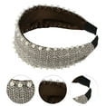 thumbnail image 2 of Unique Bargains 1 Pc Classic Elegant Wide Pearl Headband for Women for Girls 6.10"x1.97" Brown, 2 of 4