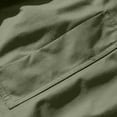 thumbnail image 6 of Mens Fall Jackets Zip Up Stand Up Collar Elastic Cuffs Trendy Casual Motorcycle Coats with Pocket Army Green XXXXL, 6 of 7
