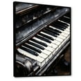thumbnail image 2 of Designart "Serenity In Black And White Piano Keys IV" Music Floater Framed Canvas Prints, 2 of 5