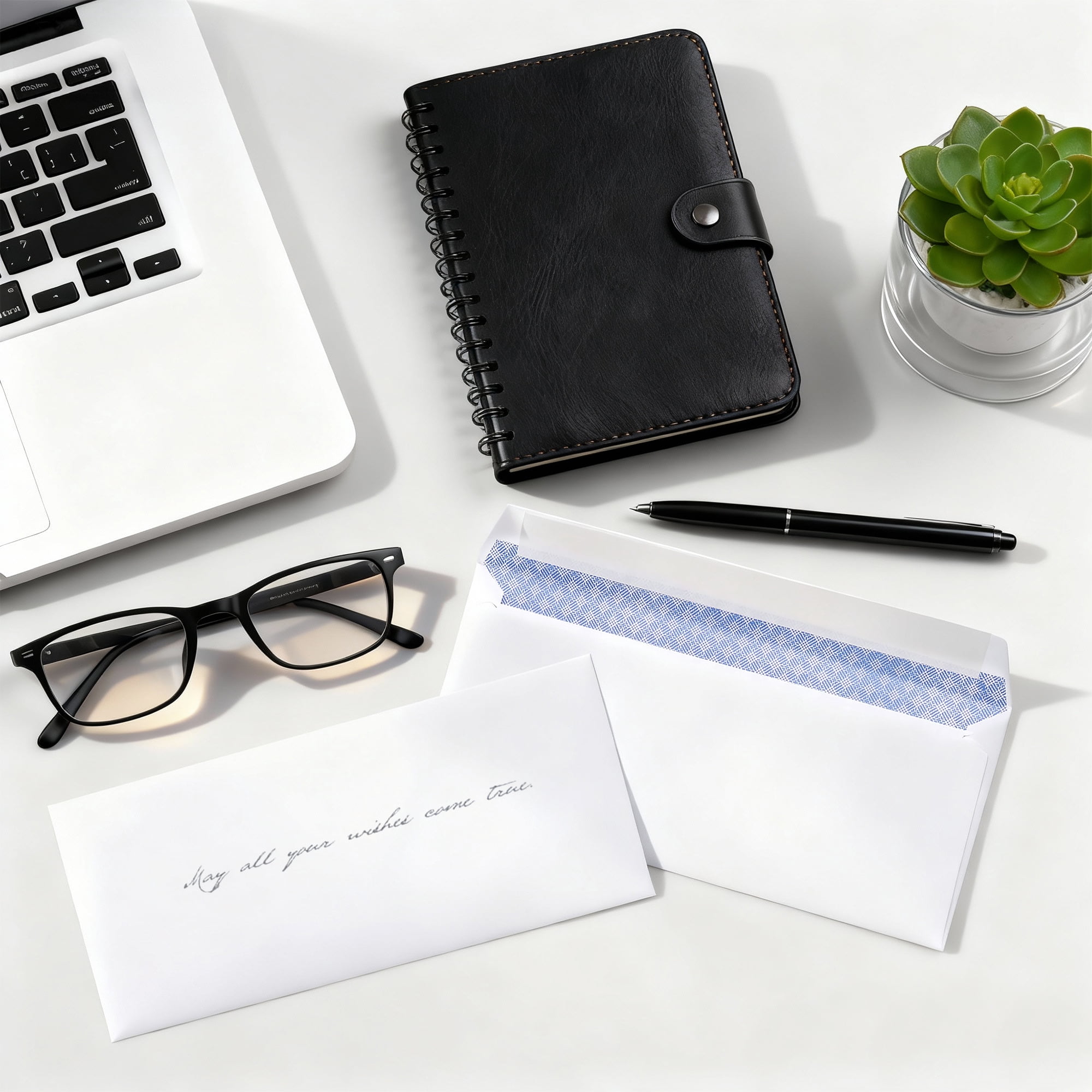 Envelopes #10 Mailing Envelopes, Privacy Tint Gummed Envelopes, Business Envelopes, Envelopes Letter with Self-Seal Adhesive Strip, White, 4.13 in x 9.5 in, 100 Count
