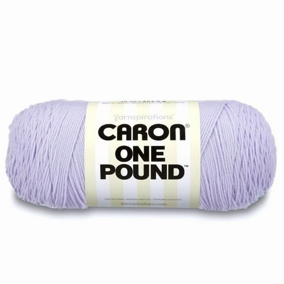 Caron One Pound 4 Medium Acrylic Yarn, Purple 16oz/454g, 812 Yards