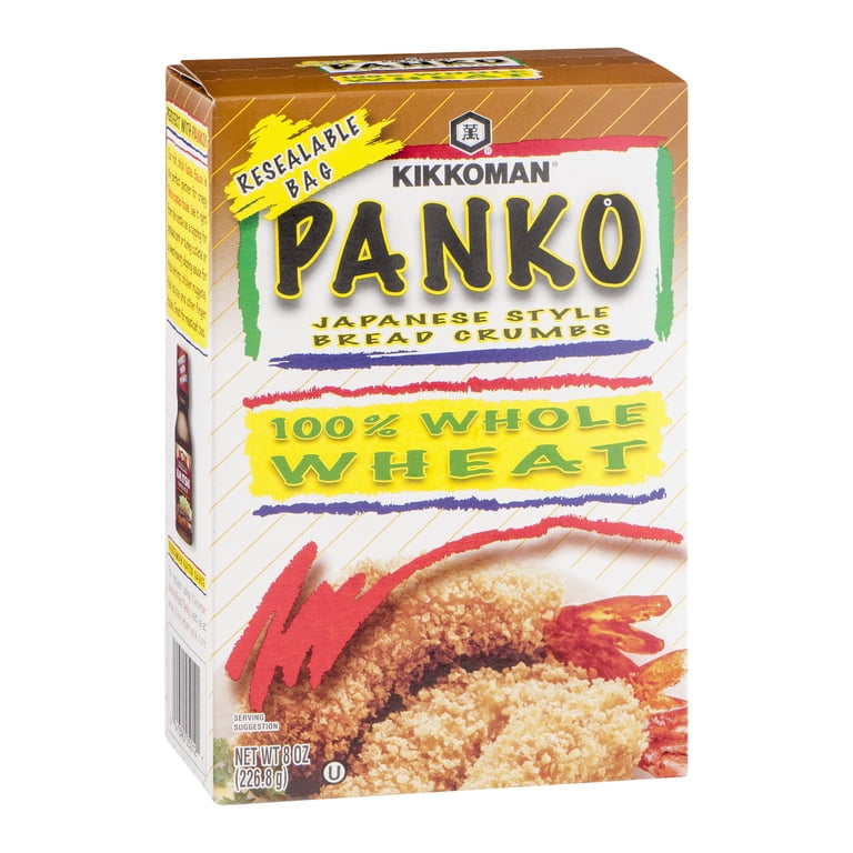 Kikkoman, Whole Wheat Panko Bread Crumbs, 8 oz, made from