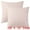 Pink, variant on Unique Bargains Sofa Living Room Corduroy Decorative Throw Pillow Covers (2 Count) White 16" x 16"