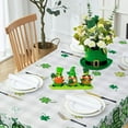 thumbnail image 3 of St. Patrick''s Day Tablecloth Rectangle 60x84 Inch, Shamrock Tablecloth Buffalo Plaid Eucalyptus Table Cloth Decor for Dinner Party Picnic, 3 of 6