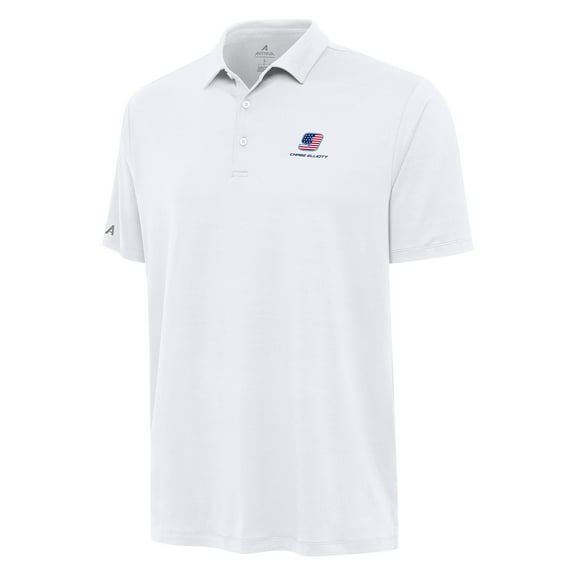 Men's Antigua White Chase Elliott Reprocess Polo