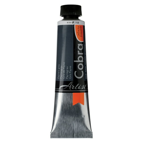 Cobra Water Mixable Oil Colour 40ml, Paynes Grey