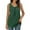 Green Crew-Neck Tank Top, variant on Olyvenn Summer Solid Pullover Casual Girls Blouses Crewneck Women's Tank Tops Cozy Clothes Swing Pleated Tee Relaxed-Fit Shirts for Women Sleeveless Tees for Women Green 10