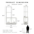 thumbnail image 4 of Quincy 44.1 in. Tall Wood 4-Shelf Modular Shelving Unit With Support Rods, 4 of 15