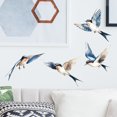 thumbnail image 1 of Adhesivos de pared de PVC con forma de golondrina, acuarela, 30 x 59 cm, 1 of 3