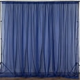 thumbnail image 2 of AK TRADING CO. 120" Wide (10Ft Wide) Sheer Voile Drape Panels for Backdrop, Wedding Events, Ceiling Drapes, Event Masking, Decor - Select from 6ft to 50ft Length. (10 feet x 6 feet, Navy Blue), 2 of 6