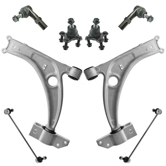 TRQ 8 Piece Steering & Suspension Kit Control Arms Tie Rods Sway Bar Links New PSA70020 Fits select: 2009-2017 VOLKSWAGEN CC, 2006-2010 VOLKSWAGEN PASSAT