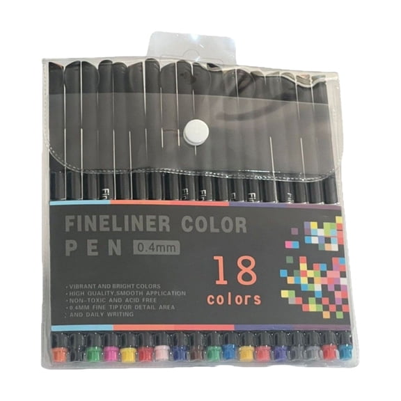Colorful Gel Pen 0.4MM Needle Tip for Scrapbooking Note Taking Assorted Color Journaling Pen Multicolored Drawing Pen