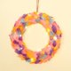 thumbnail image 5 of Corona de puerta de entrada de Pascua con luces de cadena LED | Guirnalda de primavera iluminada | Decoración de plumas de 13x13 pulgadas para puertas de paredes interiores y exteriores | Rosa o, 5 of 8