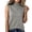 Gray, variant on Women's Turtleneck Sleeveless Sweater Slim Fit Kniited Mock Neck Sweater Tanks Solid Stretchy Casual Basic Layer Tee Fall Winter Undershirts Khaki Medium