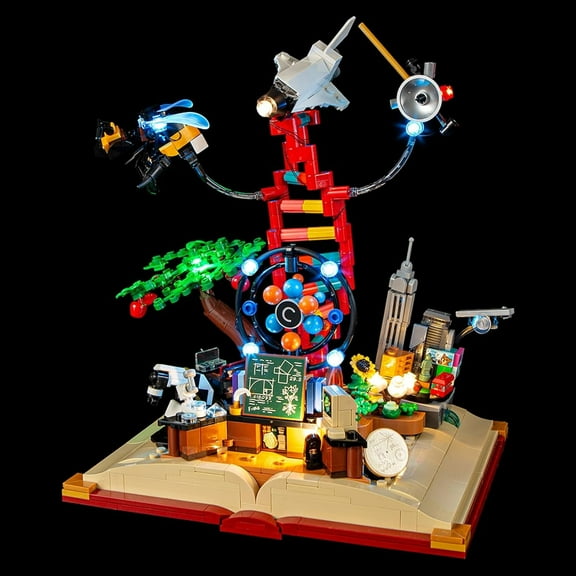 LED Light Kit for Lego 21355 The Evolution of STEM-Set, Compatible with Lego 21355 Building Blocks Model(Not Include Blocks Set)