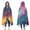 Colorful Galaxy Pattern, variant on Wearable Blanket,Colorful Galaxy Pattern Hooded Wearable Flannel Blanket for Adults & Teens,Winter Poncho Shawl Wrap Cape Cozy Anti-Pill,50"x60"