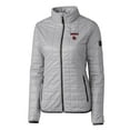 thumbnail image 2 of Women's Cutter & Buck Gray Louisville Cardinals Rainier Eco Insulated Puffer Full-Zip Jacket, 2 of 3