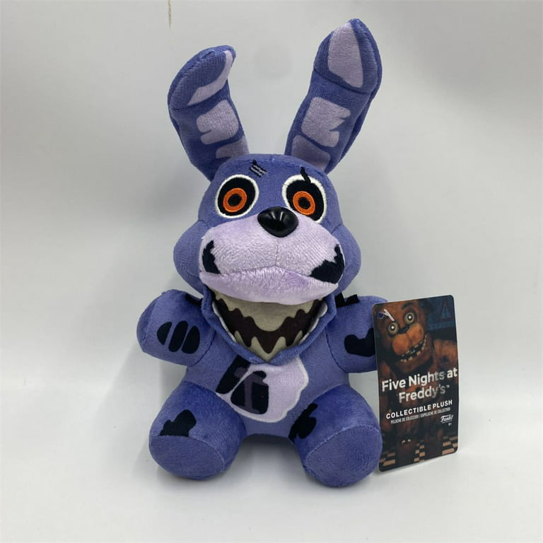 6 FNAF FIVE NIGHTS AT FREDDY'S NIGHTMARE BONNIE PLUSH TOY kids gift doll s