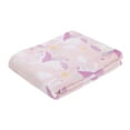 thumbnail image 7 of Parent's Choice Plush Baby Blanket, Pink Unicorn Print, 30x36 inches, Pink, White, Infant Girl, 7 of 7