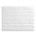 thumbnail image 2 of FASÄDE Vista Decorative Vinyl Backsplash 15 sq ft Kit in Matte White, 2 of 6