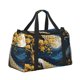 thumbnail image 2 of Balery Moonlit Golden Tree Peacock Bolsa de Gimnasio para Mujeres, Bolsa de Viaje con Bolsillo Húmedo, Bolsa de Fin de Semana para Mujeres, Bolsa de Viaje Resistente al Agua, 2 of 7