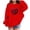 Red, variant on 3-14Y Boys Girls Sweatshirt Hoodies Long Sleeve Jersey Pullover Pink 150