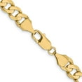 thumbnail image 4 of Diamond2Deal 10K Yellow Gold 8.75 mm Concave Figaro Chain Necklace for Mens 24", 4 of 6