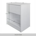 thumbnail image 4 of Castle Place Minimalist Nightstand with 1 Drawer, White, 4 of 6