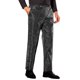 thumbnail image 4 of Pantalones de vestir metálicos INSPIRE CHIC para hombres, pantalones de traje de pierna recta impresos irregulares, pantalones brillantes 30 negro, 4 of 6