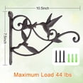 thumbnail image 3 of Seisso Iron Hanging Plant Bracket ,Versatile Mounts for Plant Hanger, Indoors and Outdoors Decorations 2 Count, 3 of 8