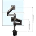 thumbnail image 2 of NB Ergonomic Soporte para 2 Monitores de 17" a 35" |  Ajustable con Giro, 2 of 5