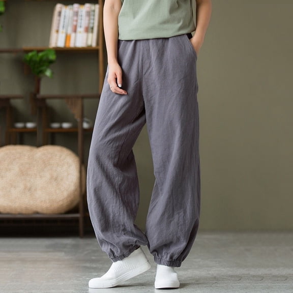 SIYUDAN Women Pants Business Casual Pants For Women Grey Adult Pants Women Womens Comfy Pants Wide Leg Pants With Pockets Fall Pants For Women