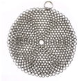 thumbnail image 1 of Limpiador de acero inoxidable, estropajo de malla para sartenes, sartenes pre-sazonadas, hornos holandeses, sartenes para waffles, raspador, raspador de parrilla de hierro fundido, raspador, 1 of 5
