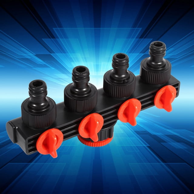 Drip Irrigation Kit,4 Way Plastic Adjustable Splitter Dripper Micro Drip Irrigation Sprinklers Head For Flower Beds, Vegetable Gardens, Lawn