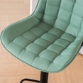 thumbnail image 4 of YOUNIKE Adjustable Bar Stools Set of 2 with Soft Cushion Swivel Counter Bar Chairs,Sea Green, 4 of 6