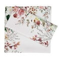 thumbnail image 1 of Vargottam Luxury Collection Linge de Table pour Souper, Serviette en Coton Décorative, Tissu Imprimé, Serviettes Réutilisables, Ensemble de 4, 20 X 20 - Aquarelle Jardin de Thé Floral, 1 of 6