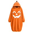 thumbnail image 4 of Ruyelune Red Adult Onesie Unisex 3D Hooded Jumpsuit, Zipper Closure, Side Pockets, Flannel Fabric, Soft and Cozy, Zipper Hip, Perfect for Theme Party S, 4 of 4