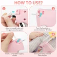 thumbnail image 6 of (Weiyi-EC)-- Fine Stitch Handheld Sewing Machine for Home Use, Multifunctional Tagging Gun with 5 Fine Needles, 500 Black Micro Fasteners, 500 White Micro Fasteners - Textile & Sewing Supplies Crafts, 6 of 9