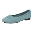 thumbnail image 5 of Dressy Shoes for Women 2025 Comfortable Square Toe Ballet Flats Soft Casual Work Slip on Walking Low Heels, 5 of 6