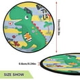 thumbnail image 3 of Coolnut Dinosaur Christmas Tree Mat Round Christmas Tree Stand Mat Decoration for Holiday Party Home Christmas Day Ornaments Floor Door, 28.3", 3 of 6