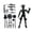 H003- Dark Gray, variant on Desk Accessories, Blue Articulated Action Figure, Plastic Model Kits, Relaxation Toys, Black Desk Organizer, Desk Accessories Aesthetic, Office Desk Accessories, 3 Piece Total