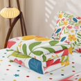 thumbnail image 5 of Erosebridal Chic Blossom Zipper Queen Comforter Set with Fitted Sheet and 2 Pillowcases, Colorful Floral Zipper Bedding Set, Polka Dots Reversible, Coral Yellow Teal, Polka Dots Reversible, 5 of 7