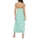 thumbnail image 4 of Lucakuins - Vestido largo para mujer, con estampado floral, cuello en V, con volantes escalonados, sin mangas, camisola para ropa de calle Lucakuins moda, 4 of 5