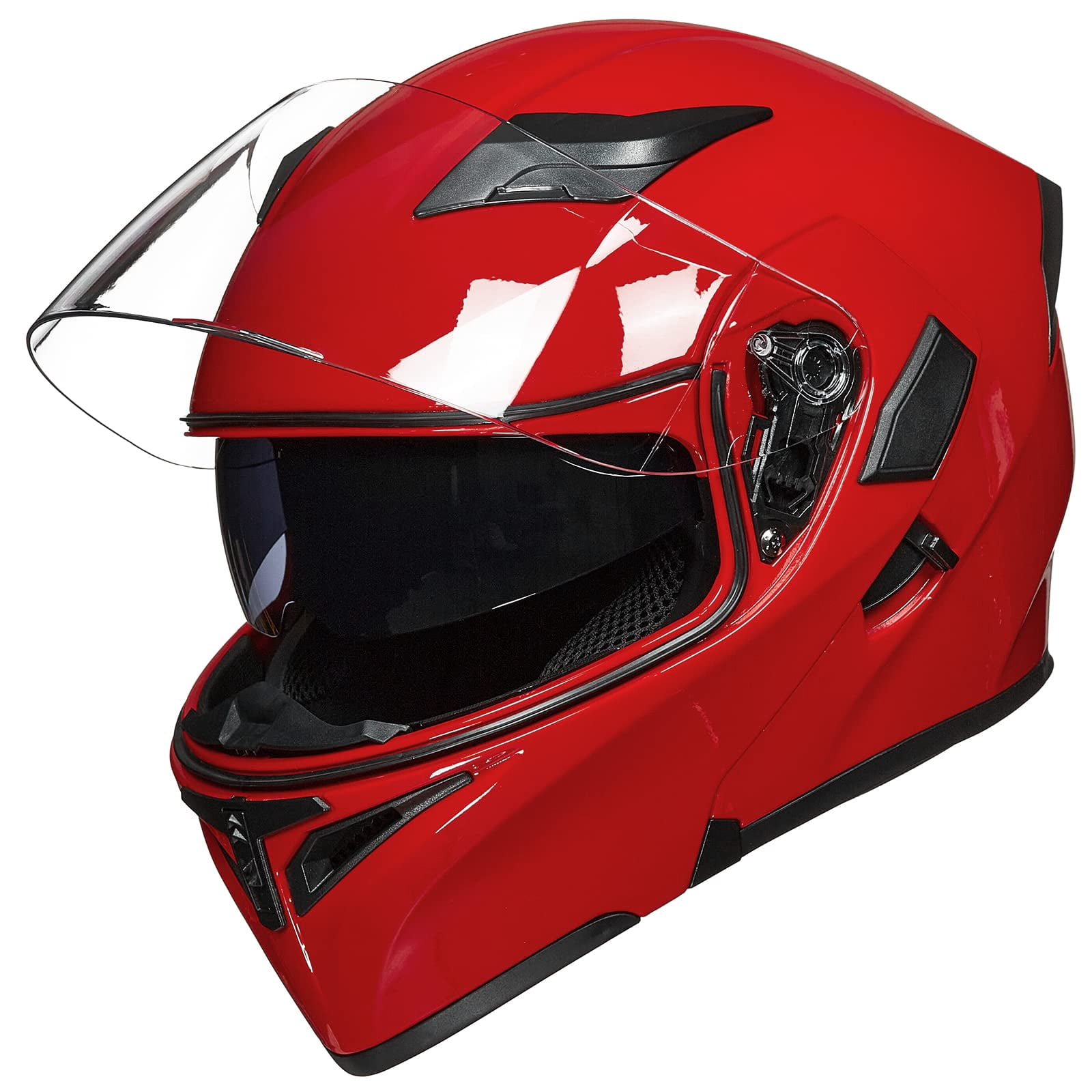 ILM Motorcycle Dual Visor Flip up Modular Full Face Helmet DOT Model 902/902L