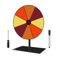 thumbnail image 4 of GUOOL Colored Rotating Prize Wheel DIY with Base Stand Erasable Game Fortune Wheel 8 Girds Square Base, 4 of 9