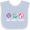 Blue and White, variant on Inktastic Eat Sleep Pilates Girls Baby Bib