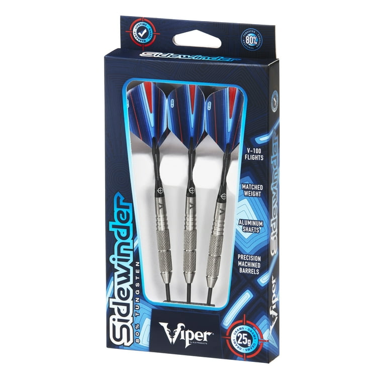 Viper Sidewinder 80% Tungsten Steel Tip Darts Set - Walmart.com
